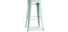 Buy Bar stool Bistrot Metalix industrial Metal and Light Wood - 76 cm - New Edition Pale Green 60144 with a guarantee