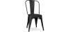Buy Dining chair Bistrot Metalix industrial Matte Metal - New Edition Black 60147 - prices