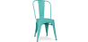 Buy Dining chair Bistrot Metalix industrial Matte Metal - New Edition Pastel green 60147 at MyFaktory