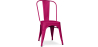 Buy Dining chair Bistrot Metalix industrial Matte Metal - New Edition Fuchsia 60147 in the Europe