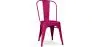 Buy Dining chair Bistrot Metalix industrial Matte Metal - New Edition Fuchsia 60147 home delivery