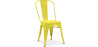 Buy Dining chair Bistrot Metalix industrial Matte Metal - New Edition Yellow 60147 home delivery