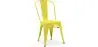 Buy Dining chair Bistrot Metalix industrial Matte Metal - New Edition Yellow 60147 - in the EU