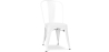 Buy Dining chair Bistrot Metalix industrial Matte Metal - New Edition White 60147 with a guarantee