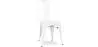 Buy Dining chair Bistrot Metalix industrial Matte Metal - New Edition White 60147 at MyFaktory