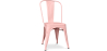 Buy Dining chair Bistrot Metalix industrial Matte Metal - New Edition Pastel orange 60147 at MyFaktory