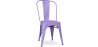 Buy Dining chair Bistrot Metalix industrial Matte Metal - New Edition Pastel Purple 60147 in the Europe