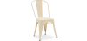 Buy Dining chair Bistrot Metalix industrial Matte Metal - New Edition Cream 60147 - in the EU