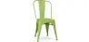 Buy Dining chair Bistrot Metalix industrial Matte Metal - New Edition Light green 60147 - in the EU