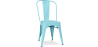 Buy Dining chair Bistrot Metalix industrial Matte Metal - New Edition Aquamarine 60147 - prices