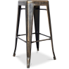 Buy Bar Stool – Industrial Style – Steel – 76 cm – Metalix Metallic bronze 60148 - in the EU