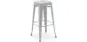 Buy Bar Stool – Industrial Style – Steel – 76 cm – Metalix Light grey 60148 - in the EU