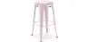 Buy Bar Stool – Industrial Style – Steel – 76 cm – Metalix Pastel pink 60148 at MyFaktory