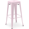 Buy Bar Stool – Industrial Style – Steel – 76 cm – Metalix Pastel pink 60148 at MyFaktory