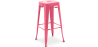 Buy Bar Stool - Industrial Design - 76cm - Metalix Pink 60148 with a guarantee
