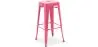 Buy Bar Stool – Industrial Style – Steel – 76 cm – Metalix Pink 60148 with a guarantee