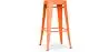 Buy Bar Stool - Industrial Design - 76cm - New Edition- Metalix Orange 60149 with a guarantee