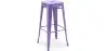 Buy Bar Stool - Industrial Design - 76cm - New Edition- Metalix Pastel Purple 60149 home delivery