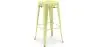 Buy Bar Stool - Industrial Design - 76cm - New Edition- Metalix Pastel yellow 60149 with a guarantee