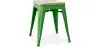 Buy Stool Bistrot Metalix Industrial Metal and Light Wood - 45 cm - New Edition Green 60153 in the Europe