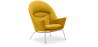 Buy Oculus Armchair - Fabric Yellow 57151 home delivery