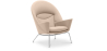 Buy Oculus Armchair - Fabric Ivory 57151 - in the EU