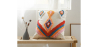 Buy Square Cotton Cushion Boho Bali Style (45x45 cm) cover + filling - Tysna Multicolour 60168 - in the EU