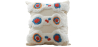 Buy Square Cotton Cushion Boho Bali Style (45x45 cm) cover + filling - Veras Multicolour 60169 - in the EU