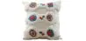Buy Square Cotton Cushion Boho Bali Style (45x45 cm) cover + filling - Veras Multicolour 60169 - in the EU