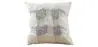 Buy Square Cotton Cushion Boho Bali Style (45x45 cm) cover + filling - Veleki Grey 60170 - in the EU