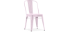 Buy Dining chair Bistrot Metalix Industrial Square Metal - New Edition Pastel pink 32871 - prices