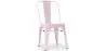 Buy Dining chair Bistrot Metalix Industrial Square Metal - New Edition Pastel pink 32871 - in the EU