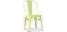 Buy Dining chair Bistrot Metalix Industrial Square Metal - New Edition Pastel yellow 32871 home delivery