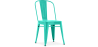 Buy Dining chair Bistrot Metalix Industrial Square Metal - New Edition Pastel green 32871 - prices