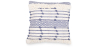 Buy Square Cotton Cushion in Boho Bali Style cover + filling - Laurie Blue 60186 - in the EU