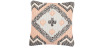 Buy Square Cotton Cushion in Boho Bali Style cover + filling - Revenna Multicolour 60191 - in the EU