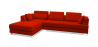 Buy Duve  Design Sofa (3 seats) - Right Angle - Fabric Red 16613 at MyFaktory