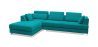 Buy Duve  Design Sofa (3 seats) - Right Angle - Fabric Turquoise 16613 in the Europe