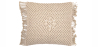 Buy Square Cotton Cushion in Boho Bali Style cover + filling - Mecanda Cream 60199 - in the EU