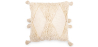 Buy Square Cotton Cushion in Boho Bali Style cover + filling - Laily White 60216 - in the EU