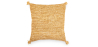 Buy Square Boho Bali Cushion, Raffia cover + filling - Carol Cream 60217 - in the EU