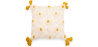 Buy Square Cotton Cushion in Boho Bali Style cover + filling - Hazel Yellow 60222 - in the EU