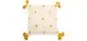 Buy Square Cotton Cushion in Boho Bali Style cover + filling - Hazel Yellow 60222 - in the EU