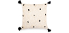 Buy Square Cotton Cushion in Boho Bali Style cover + filling - Clara Black 60223 - in the EU