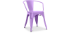 Buy  Bistrot Metalix chair with armrests New Edition - Metal Light Purple 59809 - in the EU