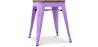 Buy Bistrot Metalix Stool wooden - Metal - 45 cm Light Purple 58350 - prices