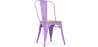 Buy Bistrot Metalix Chair - Metal and Light Wood Light Purple 59707 - in the EU