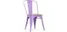 Buy Bistrot Metalix Chair - Metal and Light Wood Light Purple 59707 - in the EU