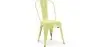 Buy Dining chair Bistrot Metalix industrial Matte Metal - New Edition Pastel yellow 60147 home delivery