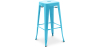 Buy Bar Stool - Industrial Design - 76cm - Metalix Turquoise 60148 with a guarantee